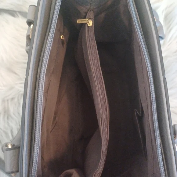 SOLD M - Gray Fashion Satchel Purse Handbag - Picture 9 of 11